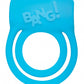 Bang! Duo Blast C Ring Butt Plug Bullet & Blindfold Kit Black