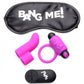 Bang! Couples Love Ring Finger Vibe Bullet & Blindfold Kit Purple