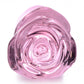 Booty Sparks Pink Rose Glass Anal Plug