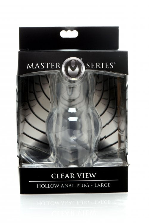 Master Series Clear View Hollow Anal Plug