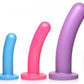 Strap U Triple Peg 28x Dildo Set Silicone W/ Remote