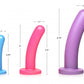 Strap U Triple Peg 28x Dildo Set Silicone W/ Remote