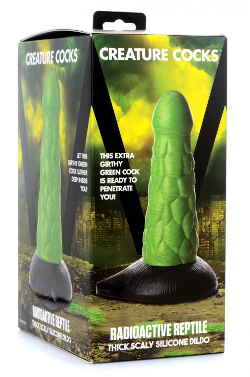 Creature Cocks Radioactive Reptile Thick Scaly Dildo