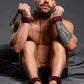 Master Series 6pc Velvet Bondage Set Burgundy