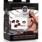 Master Series 6pc Velvet Bondage Set Burgundy