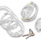 Master Series Custome Lockdown Chastity Cage Clear