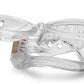 Master Series Custome Lockdown Chastity Cage Clear