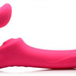 Strap U Licking & Vibrating Strapless Strap-on W/ Remote
