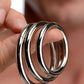 Master Series Trine Steel Cock Ring Set